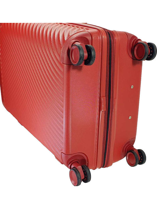 Forecast Forecast Medium Hard Suitcase Red with 4 Wheels Height 65cm