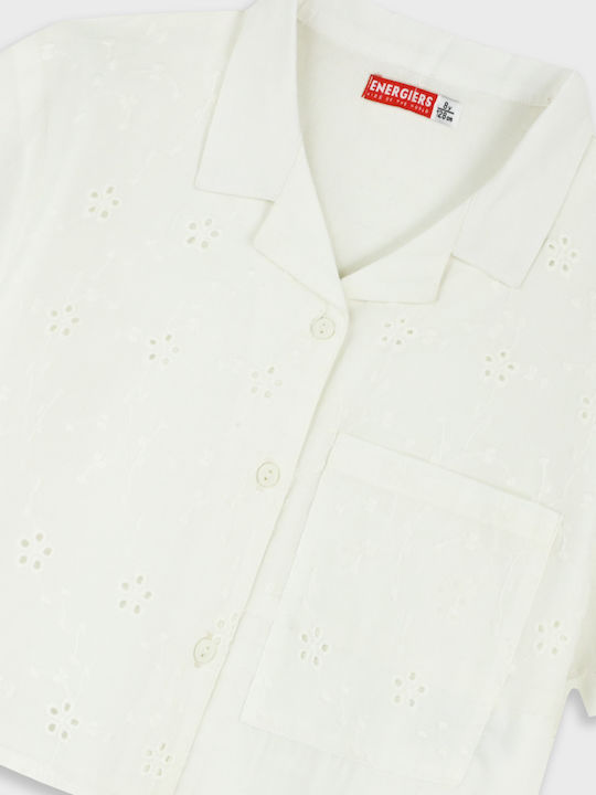 Kids Shirt Short-sleeved Ecru