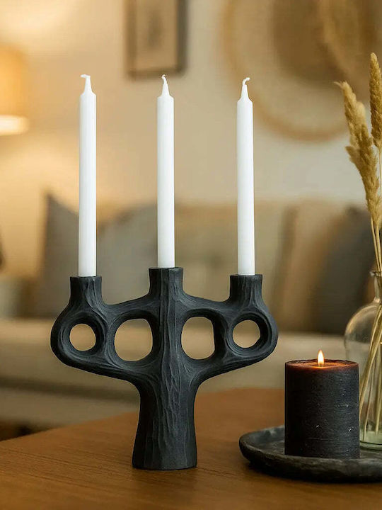 Phos & Gaia Concrete Candle Holder in Bronze Colour