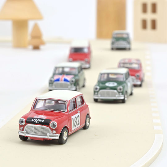 Norev Metal Car Model Scale 1:54 Mini Cooper S 1964 Tartan Red Racing Number 182