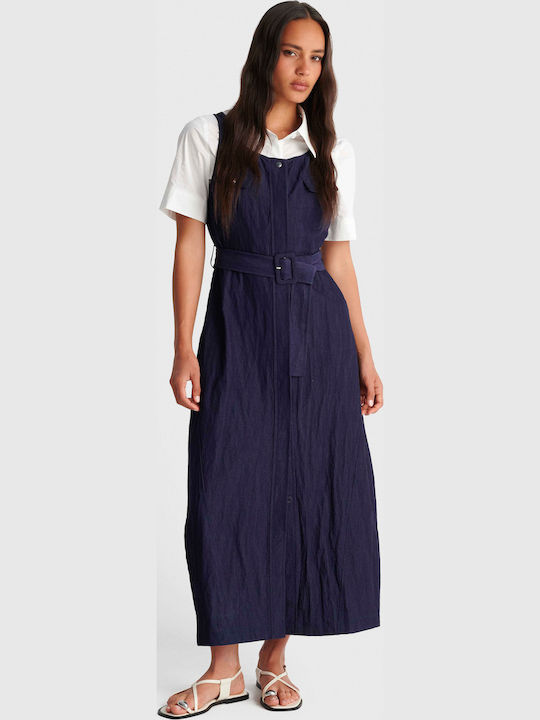 Summer Midi Blue Dress