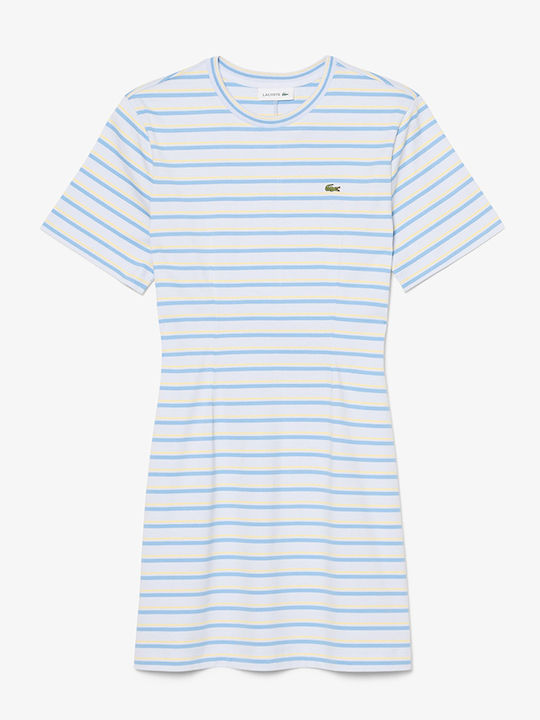 Καλοκαιρινό Mini Αθλητικό Φόρεμα T-shirt Κοντομάνικο Lightblue