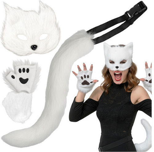 Αποκριάτικη Ουρά Λευκή για Halloween