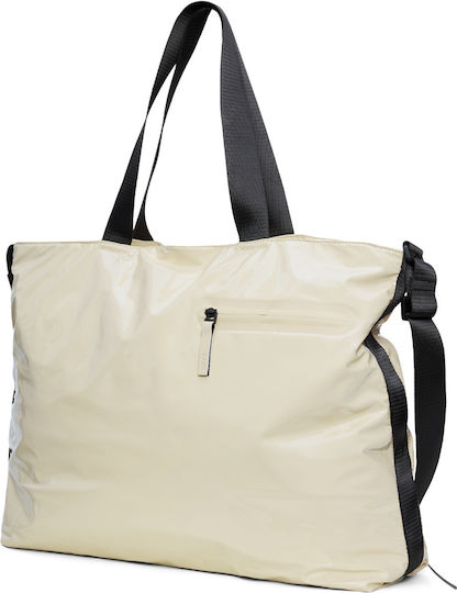 Rains Bag Σακ Βουαγιάζ Μπεζ Υφασμάτινο