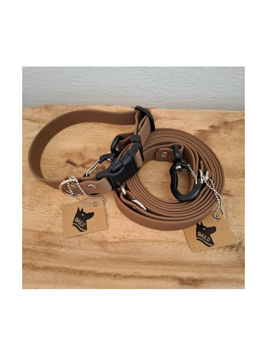 Hundehalsband Hexa Braun Wasserdicht Bailu S 27 37 Breite 2cm