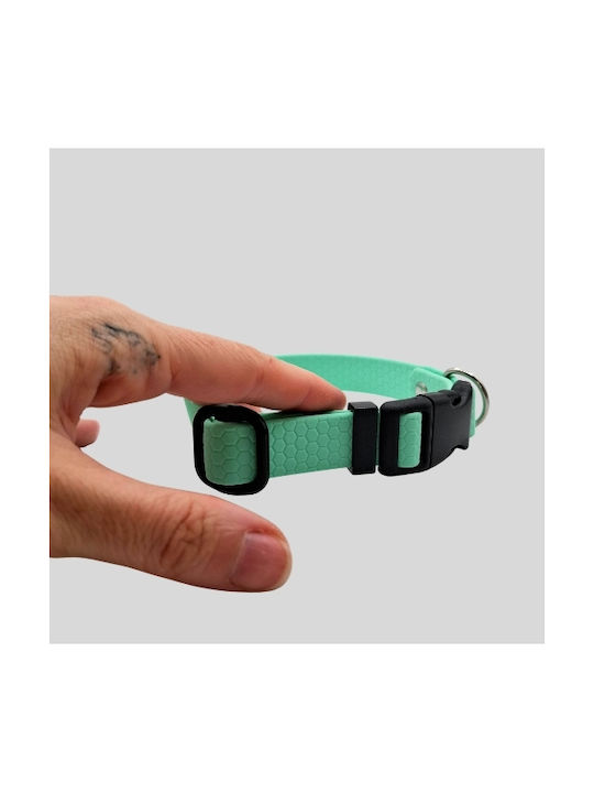 Κολάρο Σκύλου Caribbean Green Hexa Αδιάβροχο Bailu M 30 45 Πλάτος 2cm