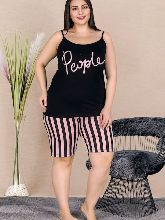 Lady Sommerliches Damen-Schlafanzug-Set Mehrfarbig