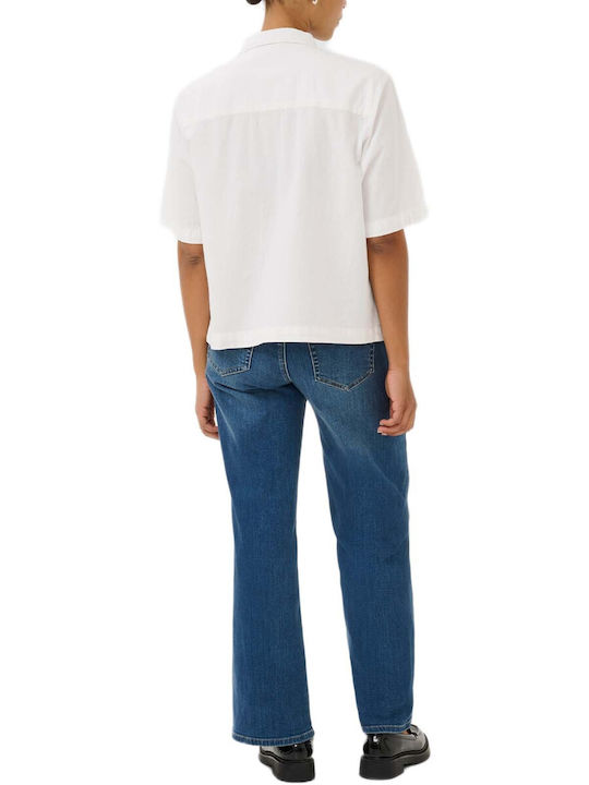 Kaffe Short Sleeve Women's Shirt White