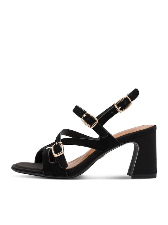 Suede Sandals Black
