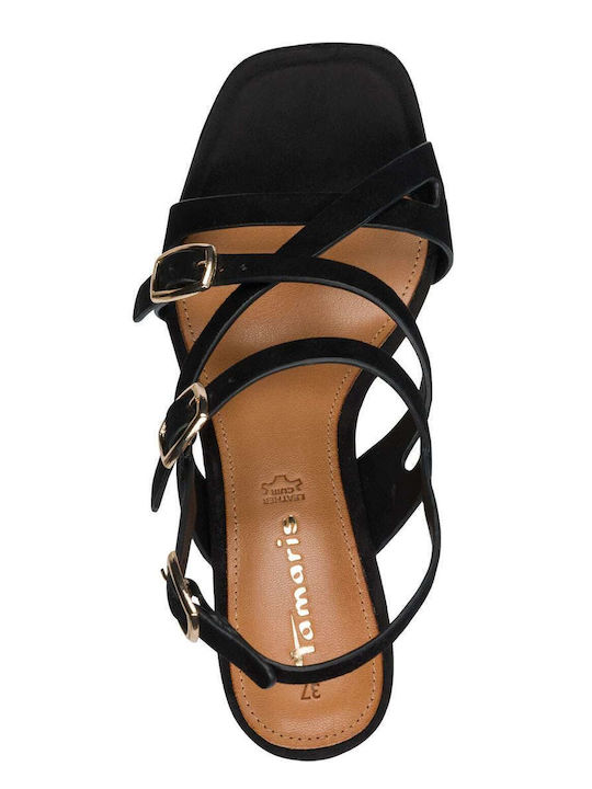 Suede Sandals Black