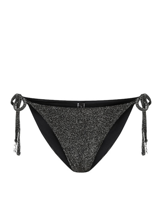 Bikinihosen Schwarz Lurex