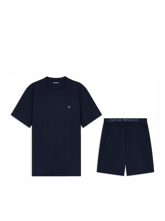Emporio Armani Summer Men's Pyjama Blue