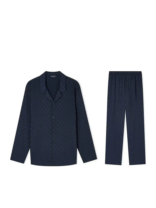 Emporio Armani Winter Men's Pyjama Blue
