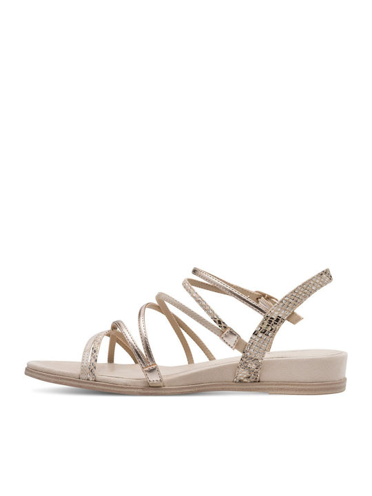 Women's Flat Sandals Rose Gold