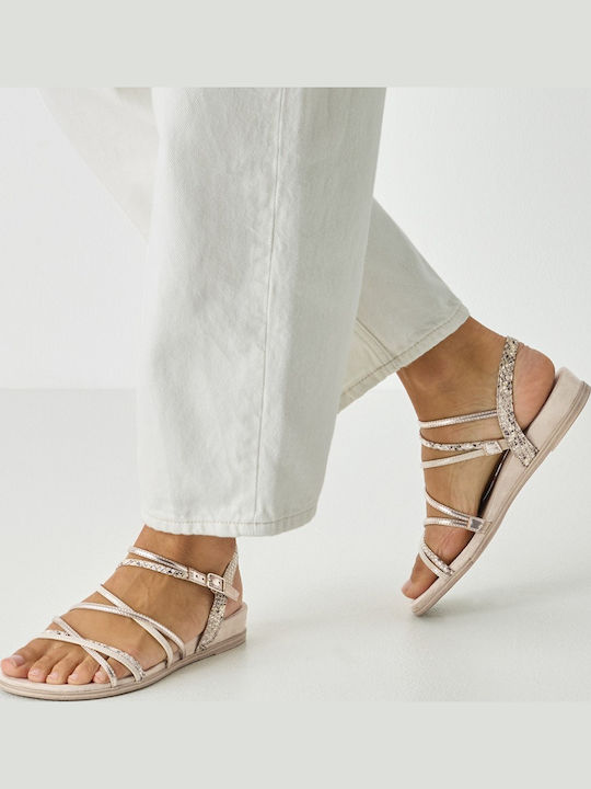 Women's Flat Sandals Rose Gold