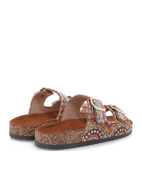 Women's Flat Sandals Tabac Brown