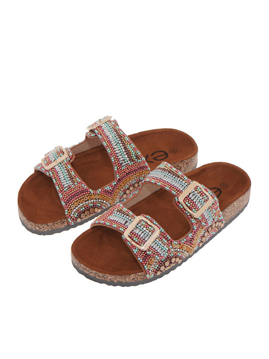 Women's Flat Sandals Tabac Brown