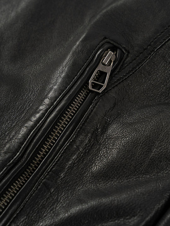 Pepino Leather Jacket Black
