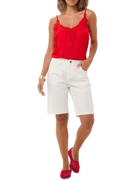 Cream Women's White Bermuda