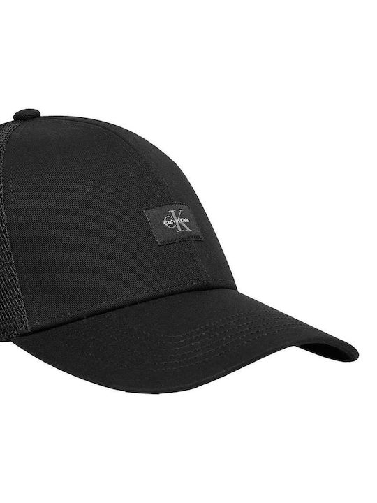 Мъжка Шапка Calvin Klein Monologo Woven Patch Trucker Черна