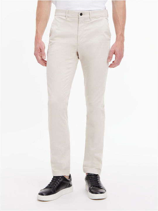 Παντελόνι Chino Ελαστικό σε Slim Εφαρμογή Stony Beige