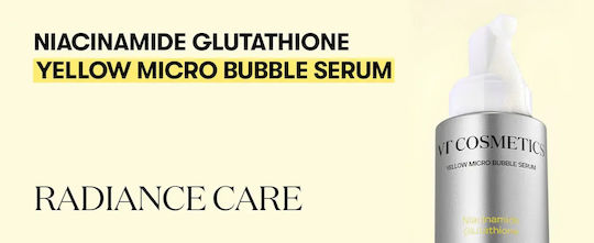 VT Cosmetics Niacinamide Glutathione Yellow Micro Bubble Serum Face Serum with Niacinamide for Brightening & Whitening 70ml