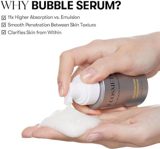 VT Cosmetics Niacinamide Glutathione Yellow Micro Bubble Serum Face Serum with Niacinamide for Brightening & Whitening 70ml