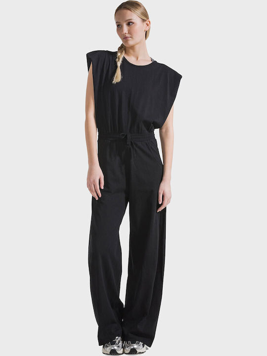 Women's Sleeveless One-piece Jumpsuit Black