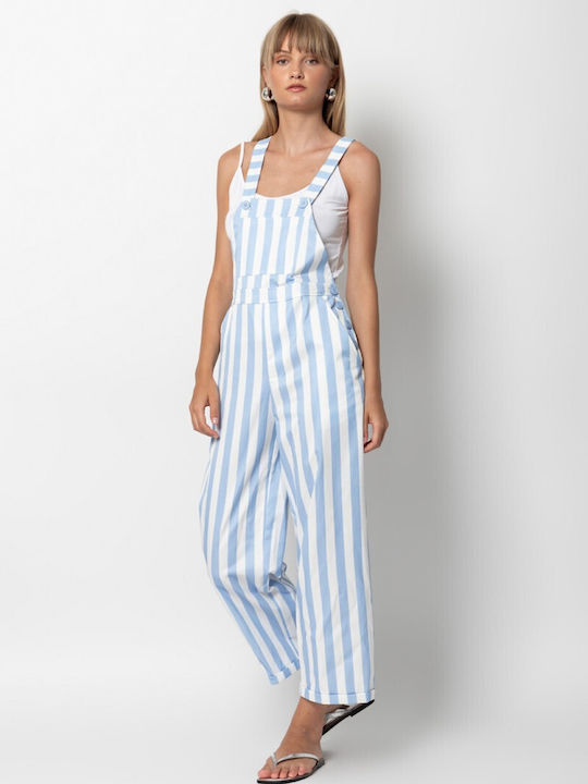 Damenteilige Jumpsuit Hellblau