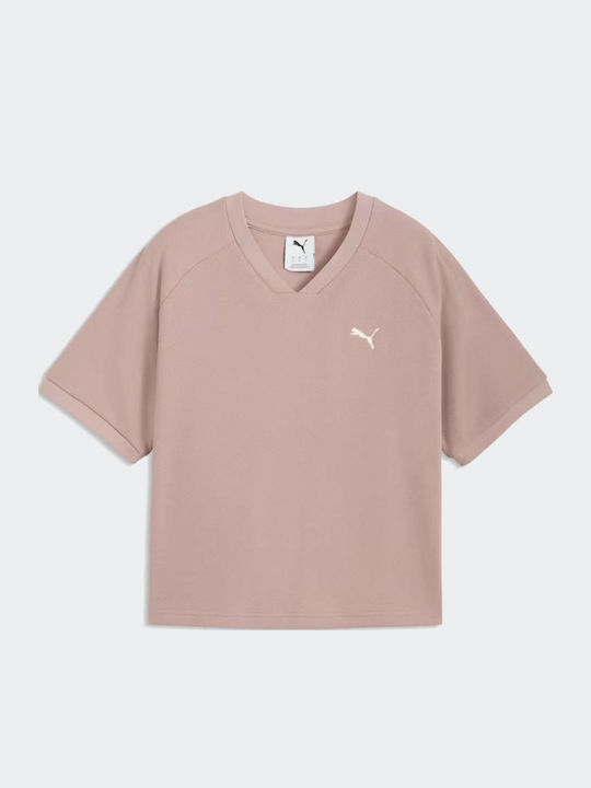 Γυναικείο Αθλητικό T-shirt Μπεζ