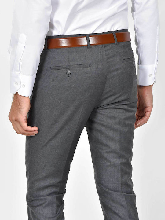 Winter Men's Suit with Slim Fit Grey