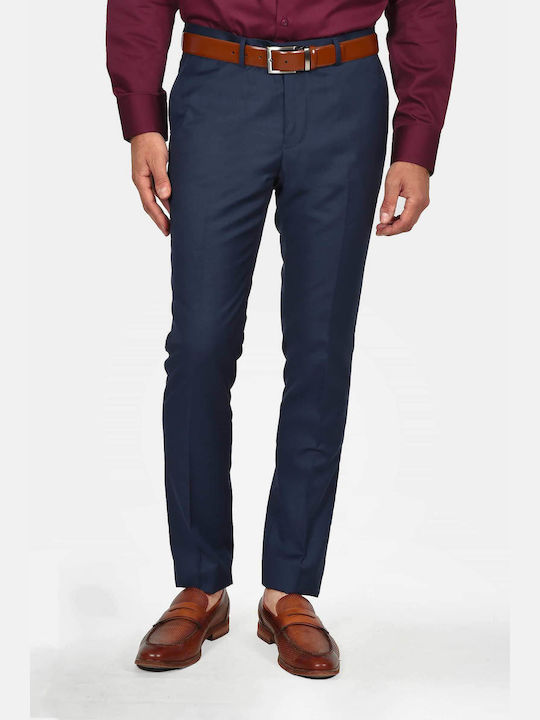 Winter Men's Suit with Slim Fit Blue