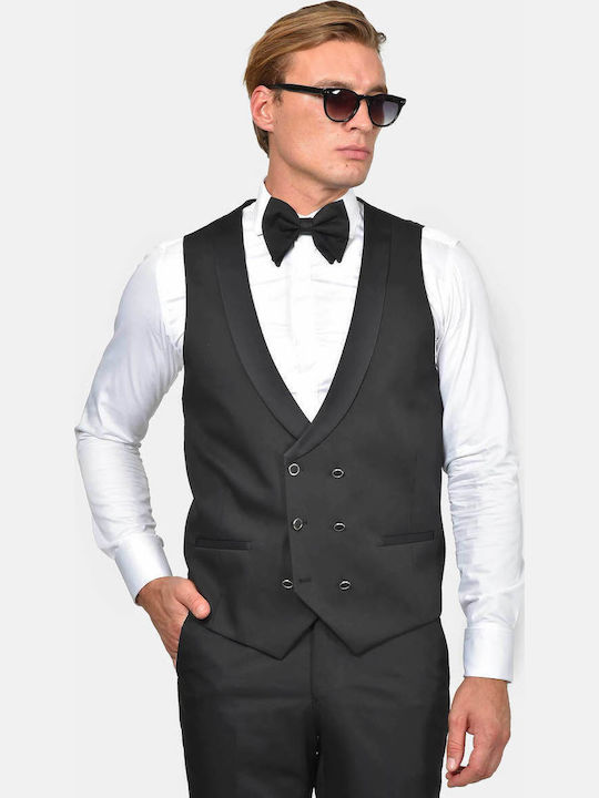 Winter Men's Groom's Suit with Slim Fit Black