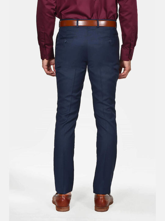 Winter Men's Suit with Slim Fit Blue