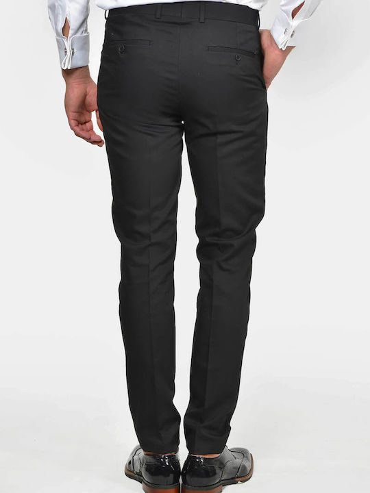 Winter Men's Groom's Suit with Slim Fit Black
