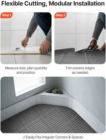 Vevor Non-Slip Black Runner Rug 90x1500cm