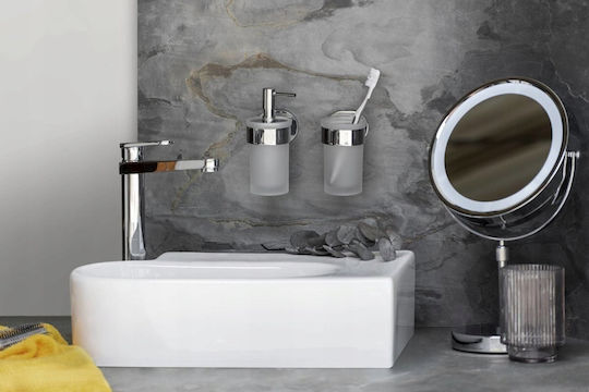Wenko Wenko An Der Wand Montiertes Badezimmerzubehör-Set Glas Silber