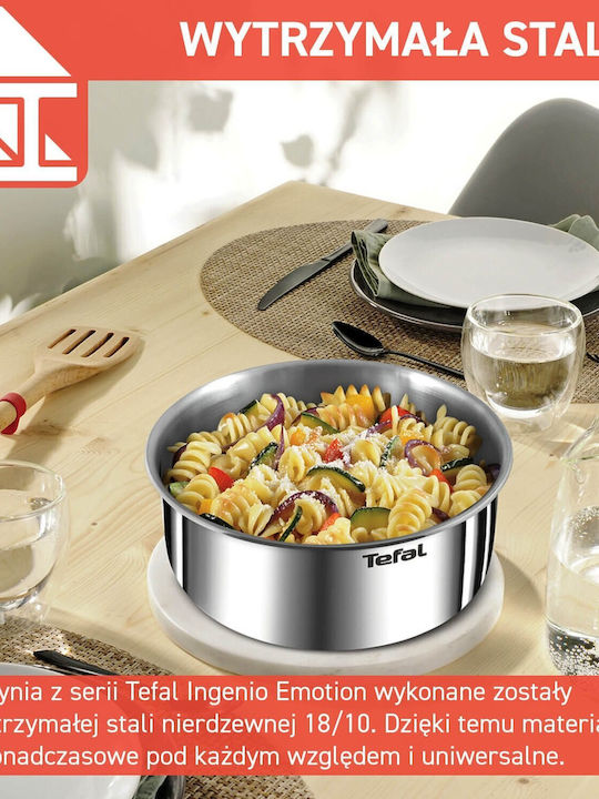Tefal Tefal Kochgeschirr-Set aus Rostfreiem Stahl mit Antihaftbeschichtung 8-tlg