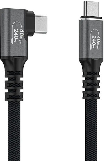 Wozinsky Video Cable USB-C male - Thunderbolt 4 240W PD Μαύρο 1.5m
