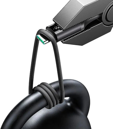 Joyroom S-A60 StarTalk Cablu USB 2.0 LED USB-C Masculin - USB-A 18W Negru 1.2m