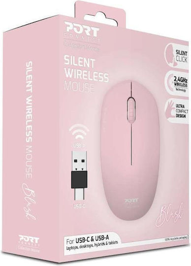 Port Designs Kabellos Maus Rosa