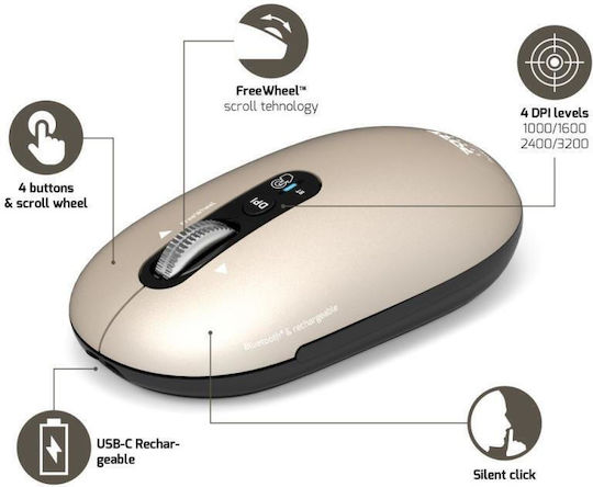 Port Designs Wireless Mouse Bej