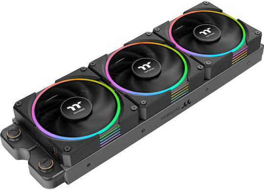 Thermaltake TS120 EX Case Fans 2000rpm 56.01cfm RGB Colour Lighting and 6-Pin Connection Pack of 3