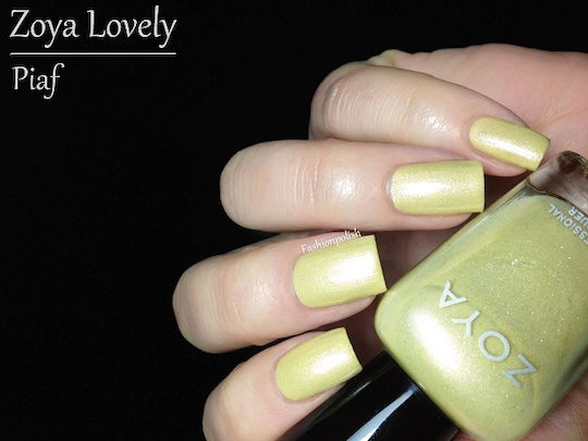 Zoya Metallic Βερνίκι Νυχιών Μακράς Διαρκείας Quick Dry Κίτρινο Piaf 15ml