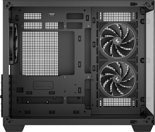 Deepcool CG330 3F Gaming Mini Tower Κουτί Υπολογιστή με Πλαϊνό Παράθυρο και ARGB Φωτισμό Μαύρο