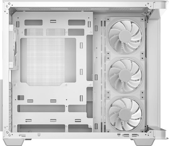 Deepcool CG530U 4F Gaming Midi Tower Кутия За Компютър Със Страничен Прозорец И ARGB Осветление Бяла