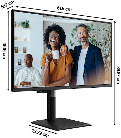 AOC Q27P4CV Monitor 27" QHD 2560x1440 with 4ms GTG Response Time