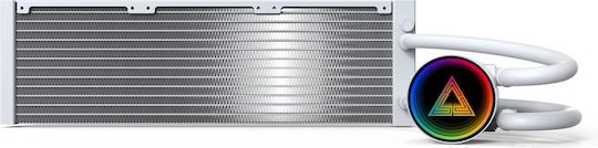 Montech LightFlow ARGB 360 Water Cooling System AIO CPU with 3 Fans 120mm White