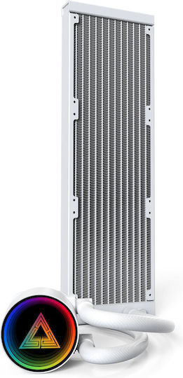 Montech LightFlow ARGB 360 Water Cooling System AIO CPU with 3 Fans 120mm White