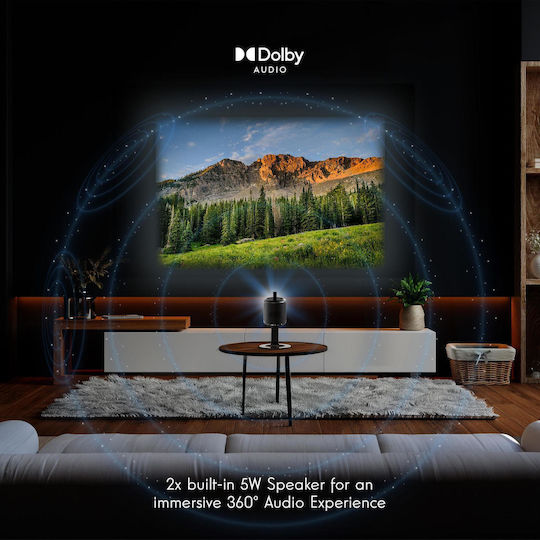 Thomson Vega PG35B Проектор DLP LED лампа с Wi-Fi и вградени високоговорители